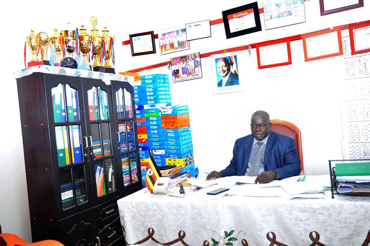 The headteacher, Mr. Oyera Donald Aquila